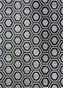  grey and black wool and viscose hand tufted Rug