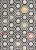  grey and black wool and viscose hand tufted Rug
