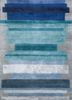caliedo blue wool and viscose hand tufted Rug - HeadShot