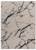  ivory wool and viscose hand tufted Rug