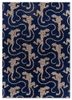 wild wanderlust blue wool and viscose hand tufted Rug - HeadShot wild wanderlust blue wool and viscose hand tufted Rug - HeadShot
