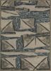 linear beige and brown wool hand tufted Rug - HeadShot linear beige and brown wool hand tufted Rug - HeadShot