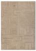 contour beige and brown wool hand tufted Rug - HeadShot contour beige and brown wool hand tufted Rug - HeadShot
