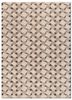 faces beige and brown wool and viscose hand tufted Rug - HeadShot faces beige and brown wool and viscose hand tufted Rug - HeadShot