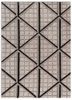 grey and black kigumi grey and black wool and viscose hand tufted Rug