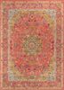 kasbah red and orange wool and viscose hand tufted Rug - HeadShot kasbah red and orange wool and viscose hand tufted Rug - HeadShot