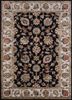  grey and black wool and viscose hand tufted Rug