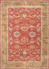 kasbah red and orange wool and viscose hand tufted Rug - HeadShot kasbah red and orange wool and viscose hand tufted Rug - HeadShot