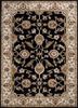 kasbah grey and black wool and viscose hand tufted Rug - HeadShot