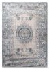  ivory wool and viscose hand tufted Rug