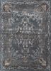 grey and black grey and black wool and viscose hand tufted Rug