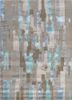 linear beige and brown wool and viscose hand tufted Rug - HeadShot linear beige and brown wool and viscose hand tufted Rug - HeadShot
