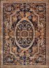 kora blue wool and viscose hand tufted Rug - HeadShot kora blue wool and viscose hand tufted Rug - HeadShot