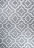 contour grey and black wool and viscose hand tufted Rug - HeadShot