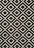 contour grey and black wool hand tufted Rug - HeadShot