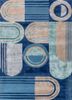 linear ivory wool and viscose hand tufted Rug - HeadShot linear ivory wool and viscose hand tufted Rug - HeadShot