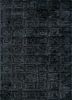 grey and black grey and black wool and viscose hand tufted Rug