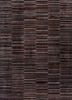 linear beige and brown wool and viscose hand tufted Rug - HeadShot linear beige and brown wool and viscose hand tufted Rug - HeadShot