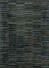 blue blue wool and viscose hand tufted Rug