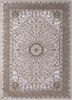 mythos beige and brown wool and viscose hand tufted Rug - HeadShot mythos beige and brown wool and viscose hand tufted Rug - HeadShot