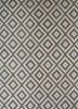 contour grey and black wool and viscose hand tufted Rug - HeadShot
