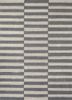 linear grey and black wool and viscose hand tufted Rug - HeadShot