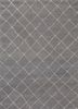 contour grey and black wool and viscose hand tufted Rug - HeadShot