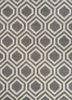  grey and black wool and viscose hand tufted Rug