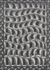 linear grey and black wool and viscose hand tufted Rug - HeadShot linear grey and black wool and viscose hand tufted Rug - HeadShot