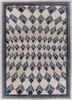 linear blue wool hand tufted Rug - HeadShot linear blue wool hand tufted Rug - HeadShot
