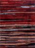 linear red and orange wool and viscose hand tufted Rug - HeadShot linear red and orange wool and viscose hand tufted Rug - HeadShot
