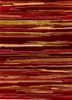 red and orange red and orange wool and viscose hand tufted Rug