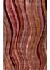 linear red and orange wool and viscose hand tufted Rug - HeadShot linear red and orange wool and viscose hand tufted Rug - HeadShot