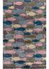 confetti blue wool and viscose hand tufted Rug - HeadShot confetti blue wool and viscose hand tufted Rug - HeadShot