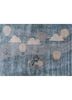 confetti blue wool and viscose hand tufted Rug - HeadShot confetti blue wool and viscose hand tufted Rug - HeadShot