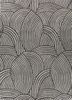 grey and black grey and black wool and viscose hand tufted Rug