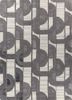 grey and black grey and black wool and viscose hand tufted Rug