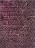 pink and purple pink and purple wool and viscose hand tufted Rug