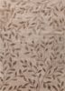  beige and brown wool and viscose hand tufted Rug