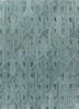 blue blue wool and viscose hand tufted Rug