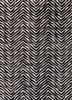 adrift grey and black wool hand tufted Rug - HeadShot