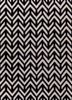 adrift grey and black wool hand tufted Rug - HeadShot