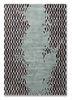 blue blue wool and viscose hand tufted Rug