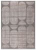 grey and black grey and black wool and viscose hand tufted Rug