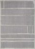 pathways grey and black wool hand tufted Rug - HeadShot