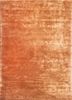 red and orange red and orange viscose hand tufted Rug