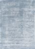 blue blue viscose hand tufted Rug