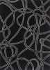 adrift grey and black wool and viscose hand tufted Rug - HeadShot