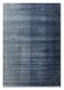 blue blue wool and viscose hand tufted Rug