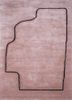 caliedo red and orange wool and viscose hand tufted Rug - HeadShot